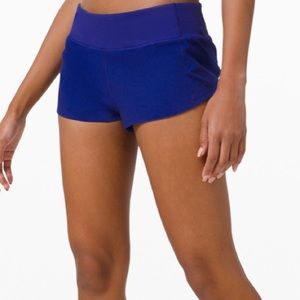 Dark purple lulu lemon speed shorts